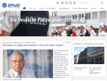 Tablet Screenshot of dpolg.de
